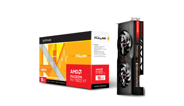 AMD Radeon RX 7800 XT Sapphire PULSE GAMING, 16GB GDDR6, 256 bit, PCI-Express 4.0 x16