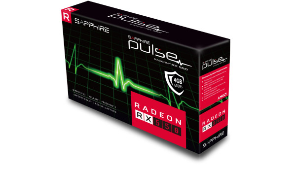 AMD Radeon RX 550 Sapphire PULSE ,4GB GDDR5, 128 bit, PCI-Express 3.0 - 595480