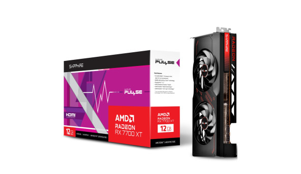 AMD Radeon RX 7700 XT Sapphire PULSE GAMING, 12GB GDDR6, 192 bit, PCI-Express 4.0 x16