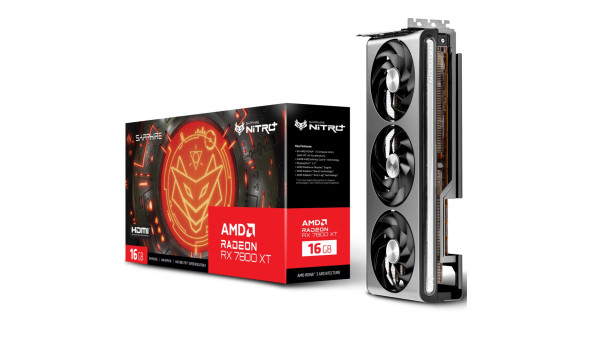 AMD Radeon RX 7800 XT Sapphire NITRO+ GAMING OC, 16GB GDDR6, 256 bit, PCI-Express 4.0 x16