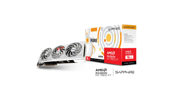 AMD Radeon RX 7800 XT Sapphire PURE GAMING OC, 16GB GDDR6, 256 bit, PCI-Express 4.0 x16