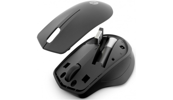 Мишка бездротова HP Silent 280M, 3 кн., 1200 dpi, чорний - 595532