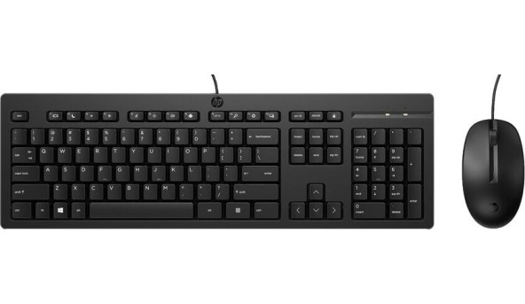 Комплект дротовий HP 225 мишка і клавіатура, чорний (українська клавіатура)
