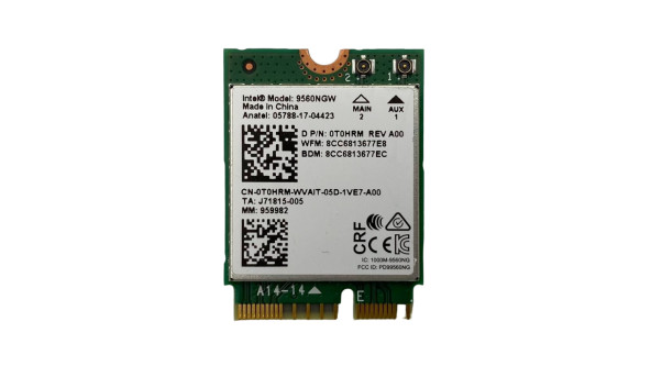 Адаптер WiFi для ноутбука Dell Latitude 5400 (9560NGW 0T0HRM) Б/В