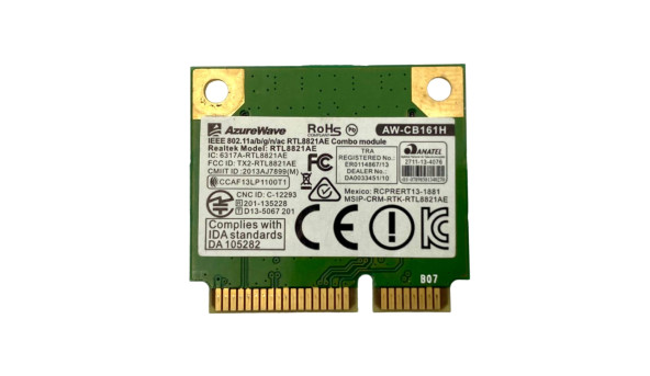 Адаптер WiFi для ноутбука Asus (0C011-00110200, AW-CB161H) Б/У - 595760
