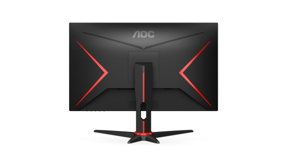 TFT 23.8" AOC 24G2SPAE/BK, FHD, IPS, 165Гц, 1 мс, D-Sub, HDMI, DP, колонки, чорний з червоним - 595929