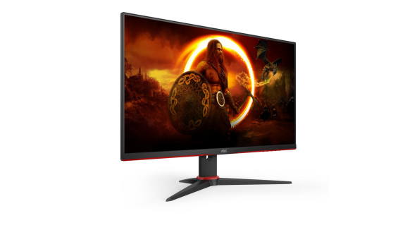 TFT 23.8" AOC 24G2SPAE/BK, FHD, IPS, 165Гц, 1 мс, D-Sub, HDMI, DP, колонки, чорний з червоним - 595929