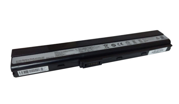 Аккумуляторная батарея для ноутбука Asus A42-K52 10.8V Black 5200mAh OEM