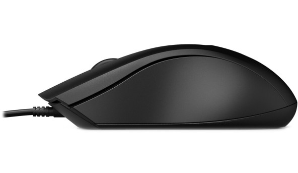 Мишка дротова HP 100 USB, чорна - 596209