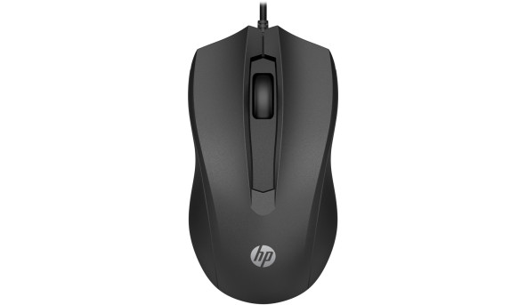 Мишка дротова HP 100 USB, чорний