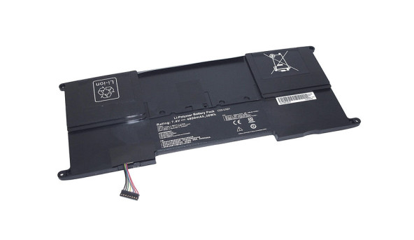Акумулятор для ноутбука Asus C23-UX21 UX21-2S3P 7.4V Black 4800mAh OEM