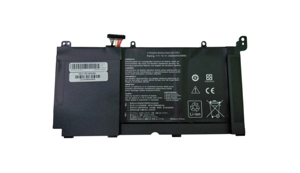 Акумулятор для ноутбука Asus C31-S551 S551 11.1 В Black 4400 мАг OEM