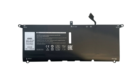 Аккумуляторная батарея для ноутбука Dell 0H754V XPS 13 9370 7.6V Black 6500mAh OEM