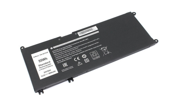 Аккумуляторная батарея для ноутбука Dell 33YDH Inspiron 13 7353 15.2V Black 3600mAh OEM