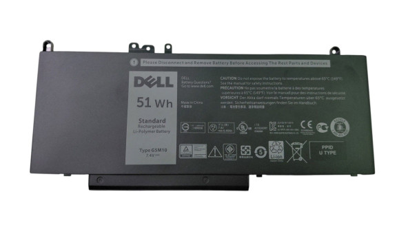Акумулятор для ноутбука Dell G5M10 Latitude E5450 7.4 В Black 6460 мАг Orig