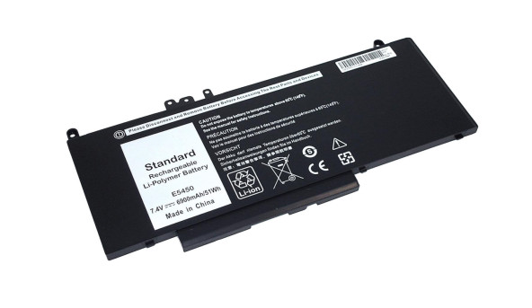 Аккумуляторная батарея для ноутбука Dell G5M10 Latitude E5450 7.4V Black 6900mAh OEM