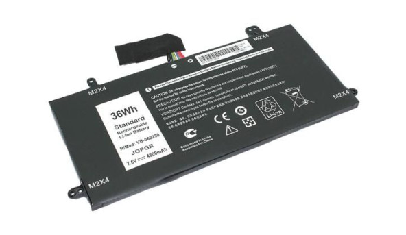 Акумулятор для ноутбука Dell J0PGR Latitude 12 5285 7.6 В Black 4800 мАг OEM