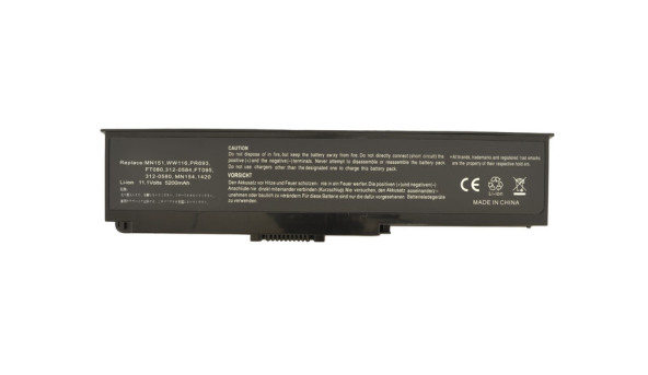 Аккумуляторная батарея для ноутбука Dell WW116 Inspiron 1420 10.8V Black 5200mAh OEM