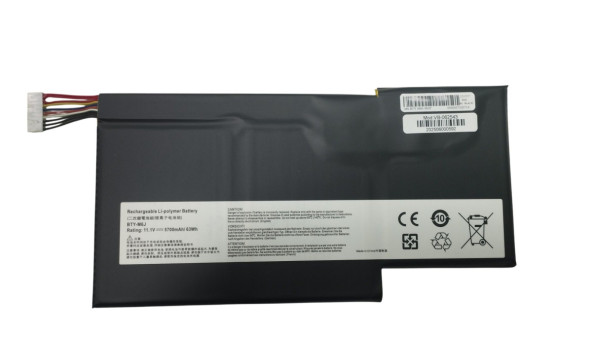 Акумуляторна батарея для ноутбука MSI BTY-M6J GS73VR Stealth Pro 11.4 В Black 5700 мАг OEM