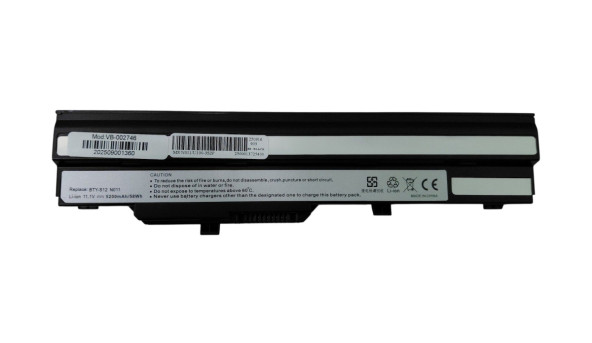 Акумулятор для ноутбука MSI BTY-S12 Wind U100 11.1 В Black 5200 мАг OEM