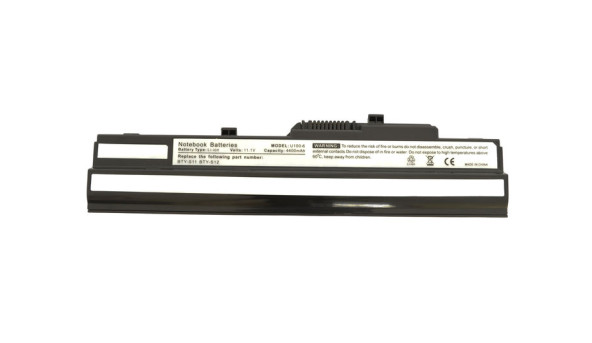 Аккумуляторная батарея для ноутбука MSI BTY-S12 Wind U100 11.1V Black 5200mAh OEM