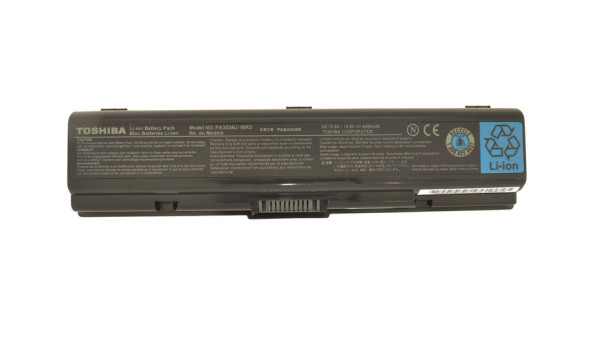 Акумулятор для ноутбука Toshiba PA3534U Satellite A200 10.8 В Black 4400 мАг Orig