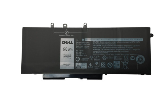 Посилений акумулятор для ноутбука Dell DV9NT Latitude 15 3520 7.6 В Black 8500 мАг OEM