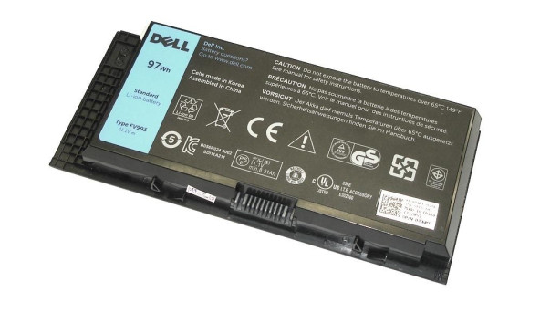 Усиленная аккумуляторная батарея для ноутбука Dell FV993 Precision M4600 11.1V Black 8310mAh Orig