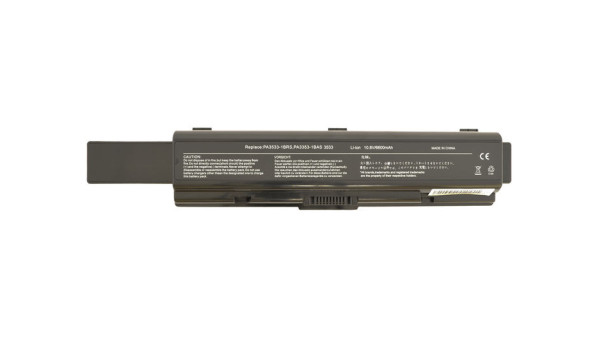 Усиленная аккумуляторная батарея для ноутбука Toshiba PA3534U Satellite A200 11.1V Black 6600mAh OEM