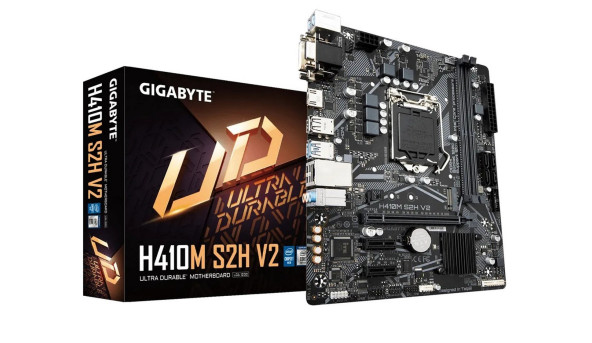 Gigabyte H410M S2H V2(1200/H470, 2*DDR4, 1xPCIex16, HDMI/DVI/VGA, M.2, 4xSATAІІІ, GLan, 7.1ch, mATX)