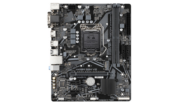 Gigabyte H410M S2H V2(1200/H470, 2*DDR4, 1xPCIex16, HDMI/DVI/VGA, M.2, 4xSATAІІІ, GLan, 7.1ch, mATX) - 596580