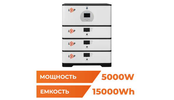 Источник бесперебойного питания (ИБП) LP BOX DEYE 5kWh + АКБ 15 kWh - 596676
