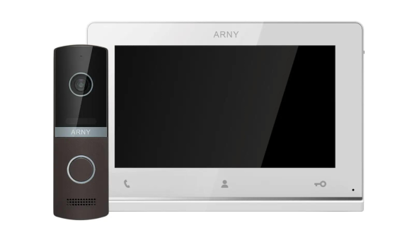 Комплект домофонный ARNY AVD-7123 (AVD-710 2Мп 7" TFT + AVP-NG230 2Мп), White + Brown