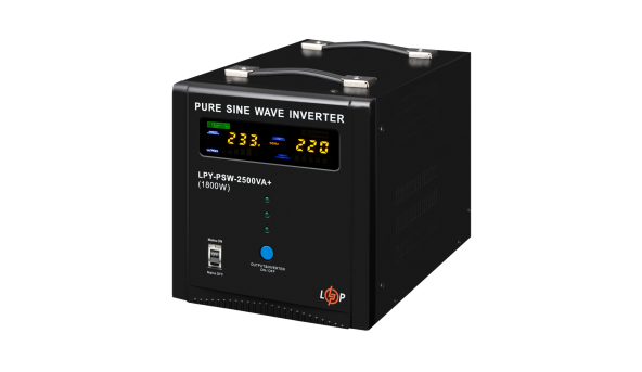 ДБЖ LogicPower LPY-PSW-2500VA+ (1800Вт) 10A/20A з правильною синусоїдою 24V