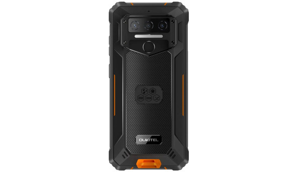 Смартфон Oukitel WP23 pro 6.52"HD+ /8GB/128GB / T606 /10600mAh /13+5Мп/ IP69K /NFC Black-Orange - 596949