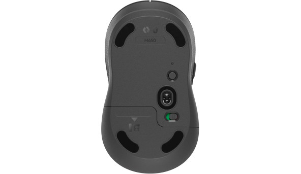Мишка Logitech Signature M650 Wireless Mouse Graphite 5кн., 2000 dpi, чорна - 597162