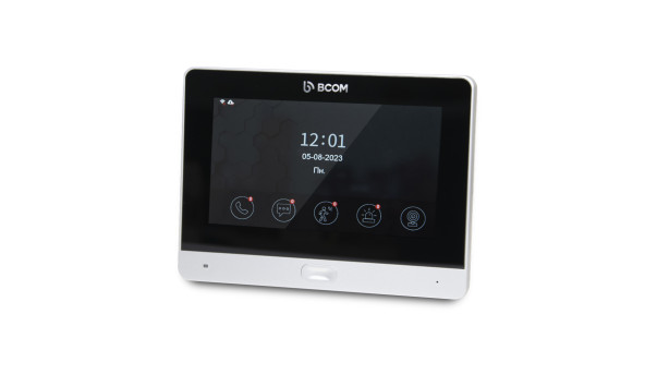 Комплект Wi-Fi відеодомофонa 7" BCOM BD-760FHD/T Silver з підтримкою Tuya Smart + BT-400HD-AC Black
