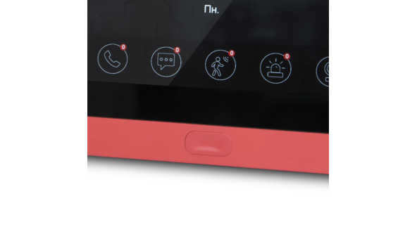 Комплект Wi-Fi видеодомофона 7" BCOM BD-760FHD/T Red с поддержкой Tuya Smart + BT-400FHD Black