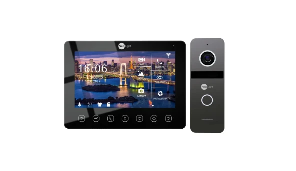 Комплект видеодомофона NeoLight NeoKIT HD WF B/Graphite