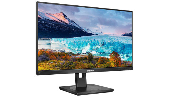 TFT 23.8" Philips 242S1AE, IPS, D-SUB, DVI-D, DP, HDMI,pivot, колонки, чорний - 597840