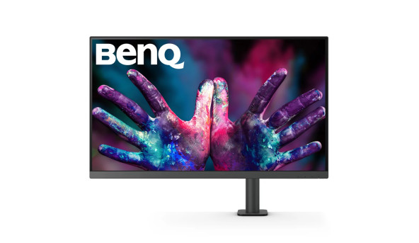 TFT 31.5" BenQ PD3205UA, IPS, 4K UHD, 99% sRGB, HDMI, DP, USB-С, USB-hub, HAS, колонки, темно- сірий - 597896