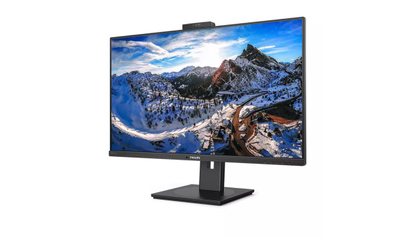 TFT 31.5" Philips 326P1H, QHD, IPS, DP, HDMI x 2, USB-С, RJ-45, webcam, Pivot, HAS, колонки, чорний - 597940