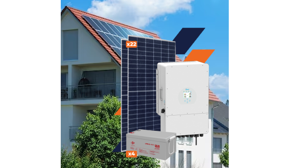 Оборудование для солнечной электростанции (СЭС) Стандарт 12 kW АКБ 13,44 kWh Gel 280 Ah