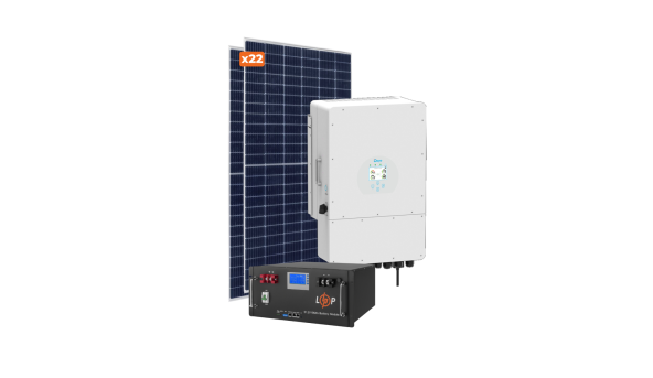Оборудование для солнечной электростанции (СЭС) Премиум 12 kW АКБ 11,8 kWh LiFePO4 230 Ah