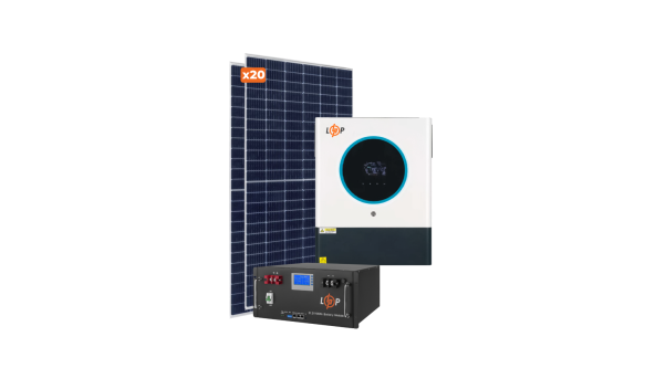 Обладнання для сонячної електростанції (СЕС) Преміум 11 kW АКБ 11,8 kWh LiFePO4 230 Ah - 598002