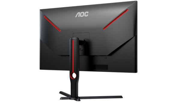 TFT 31.5" AOC U32G3X, 4K UHD IPS 144Гц, 1мс, HDMIx2, DPx2, чорний з червоним - 598020