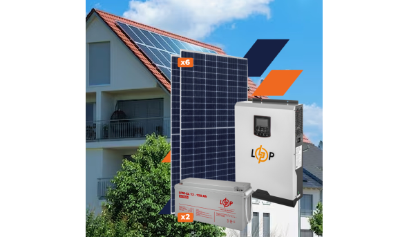 Обладнання для сонячної електростанції (СЕС) Стандарт 3,5 kW АКБ 3,6kWh Gel 150 Ah