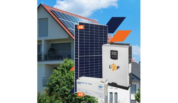 Оборудование для солнечной электростанции (СЭС) Стандарт 3,5 kW АКБ 3,6kWh MGel 150 Ah