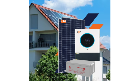 Обладнання для сонячної електростанції (СЕС) Стандарт 11 kW АКБ 13,44 kWh Gel 280 Ah