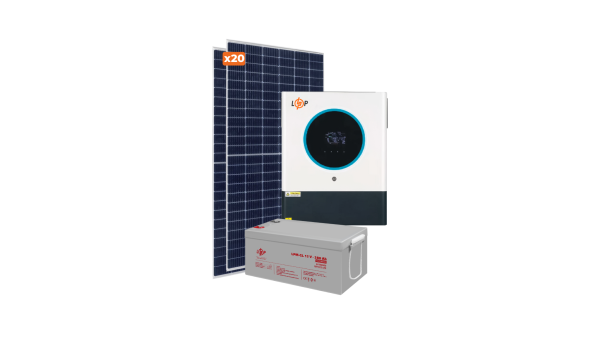 Оборудование для солнечной электростанции (СЭС) Стандарт 11 kW АКБ 13,44 kWh Gel 280 Ah
